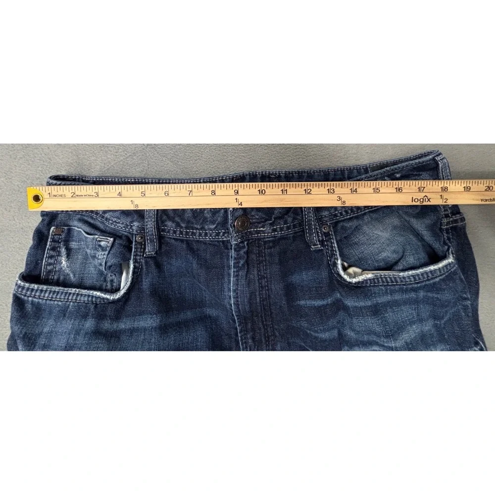 Buffalo David Bitton Driven Straight Fit Men's Jeans 36/30 Distressed Denim